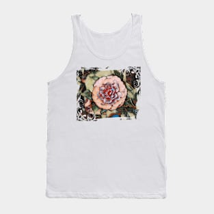 Oriental Chrysanthemum Design Tank Top